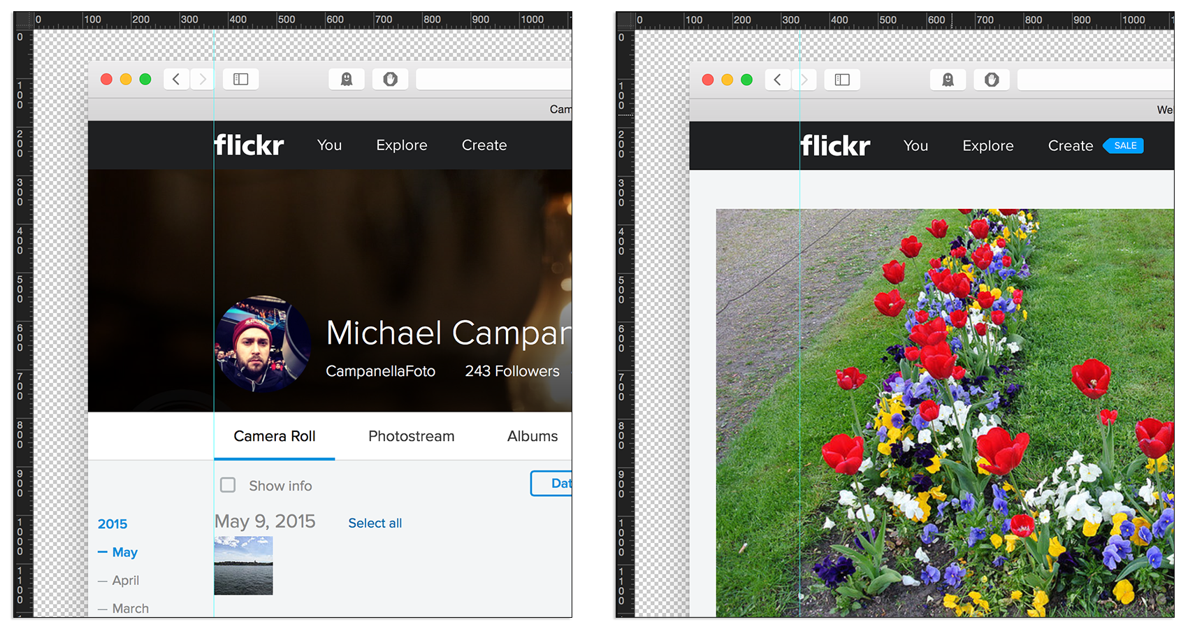 Flickr 4.0 - Menu Alignment