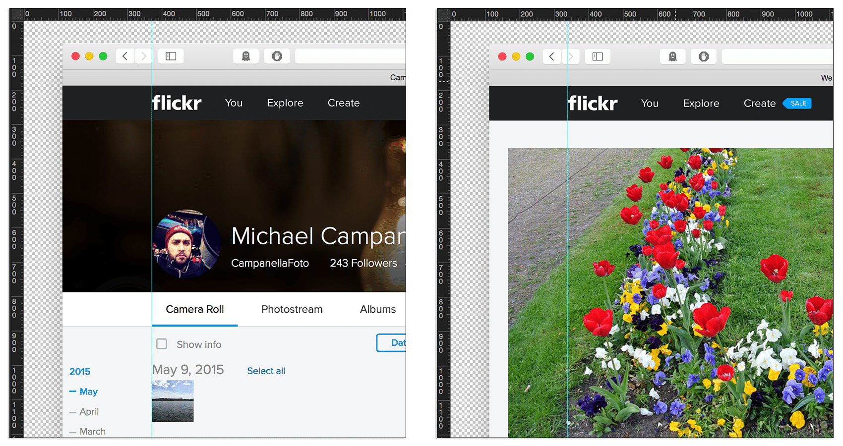 Flickr 4.0 - Menu Alignment