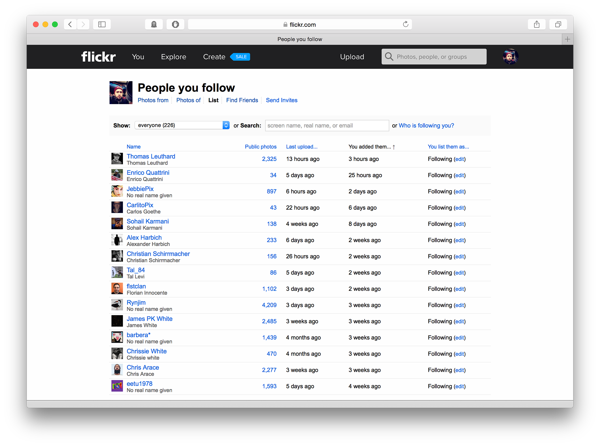 Flickr 4.0 - Neglected pages