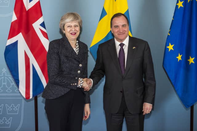 Theresa May Meets Swedish Prime Minister (News Photographer - Michael Campanella)