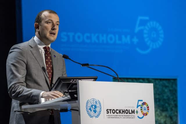 EU Commissioner Sinkevičius (Photojournalist - Michael Campanella)