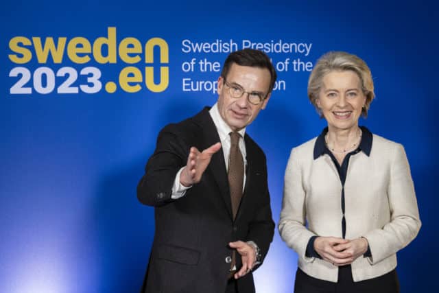 Sweden’s Prime Minister Ulf Kristersson & EU Commission President Ursula von der Leyen (News Photographer - Michael Campanella)