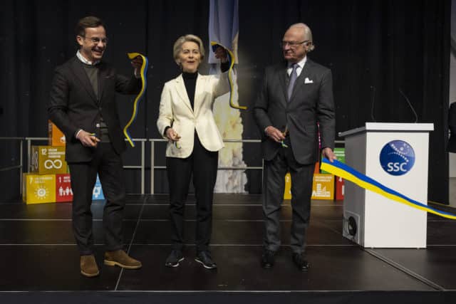 European Commission visits Kiruna for Sweden 2023 EU Meeting (News Photographer - Michael Campanella)